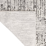 nourison ck024 irradiant irr01 cream black rug