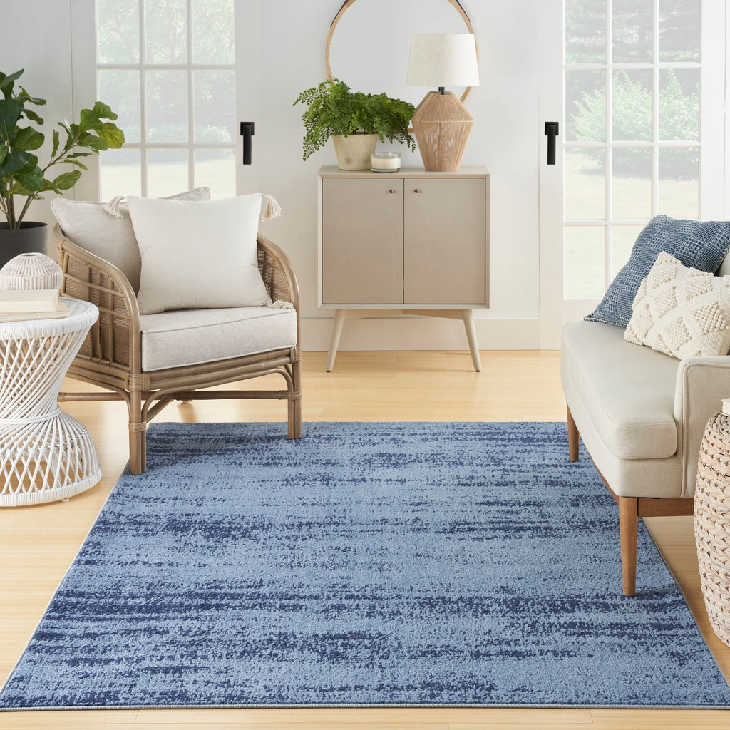 nourison nourison essentials nre03 denim rug