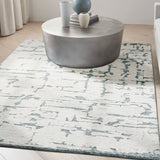 nourison ck009 sculptural scl01 teal rug