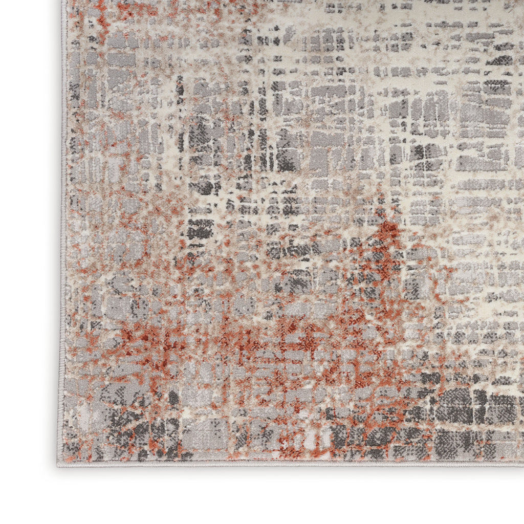 nourison ck022 infinity ifn01 rust multicolor rug