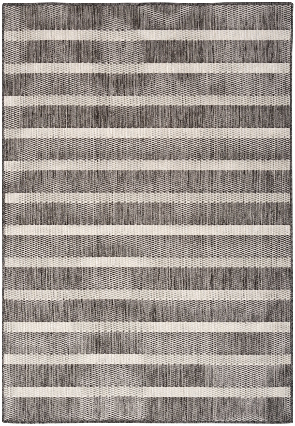 nourison positano pos03 charcoal ivory rug