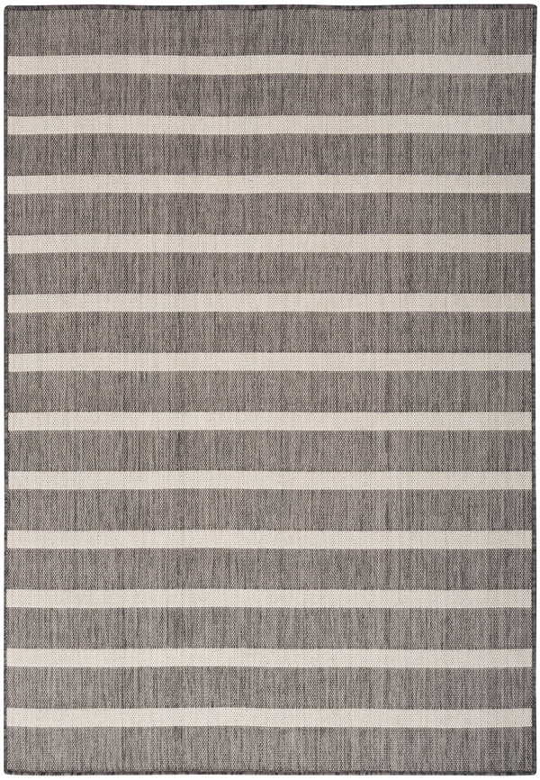 nourison positano pos03 charcoal ivory rug
