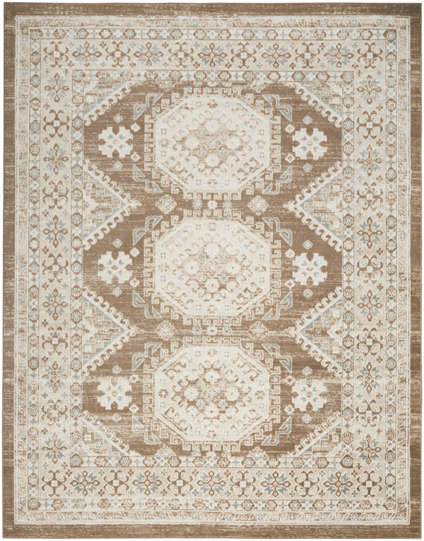 nourison serenity home srh01 ivory mocha rug