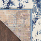 nourison grafix grf38 navy blue rug