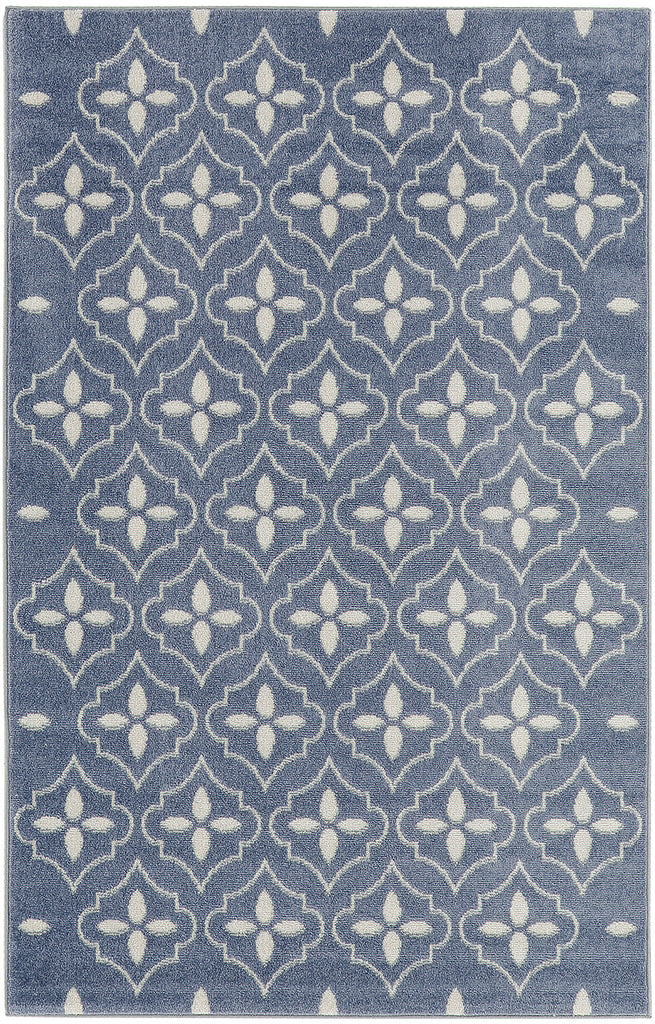 nourison nourison essentials nre04 blue ivory rug