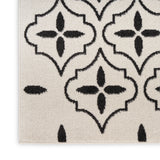 nourison nourison essentials nre04 ivory black rug