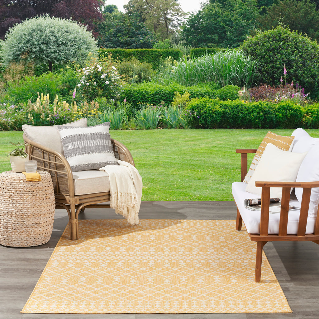 nourison positano pos02 yellow rug