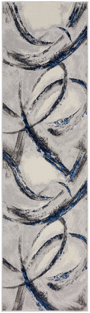 nourison brushstrokes bsk02 grey navy rug