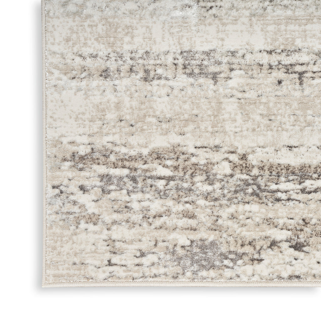 nourison glitz glz10 cream grey rug