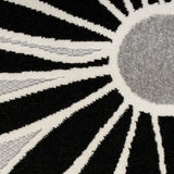 nourison aloha alh33 black white rug