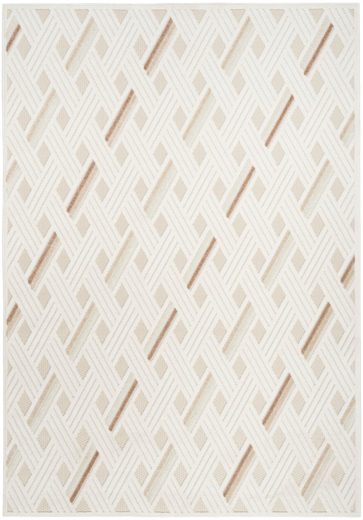 nourison care free caf05 ivory beige rug