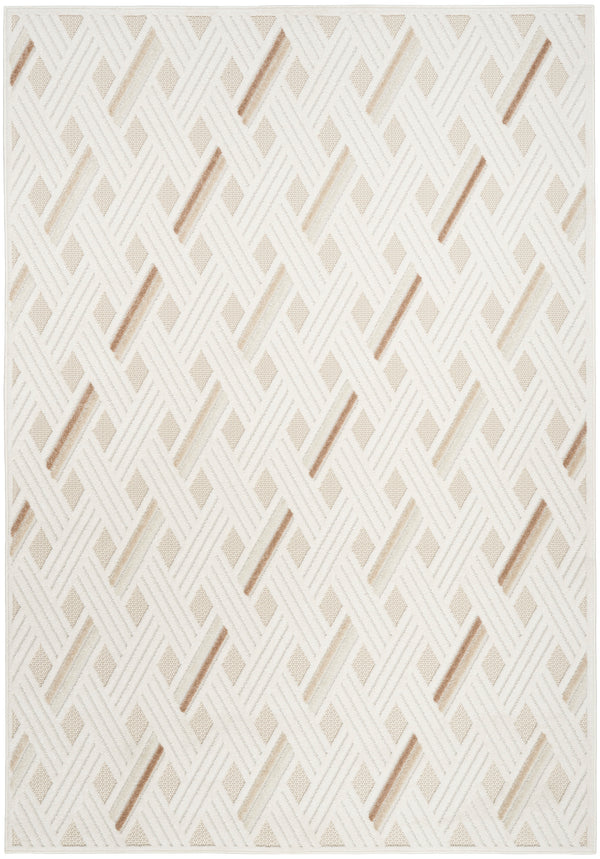 nourison care free caf05 ivory beige rug