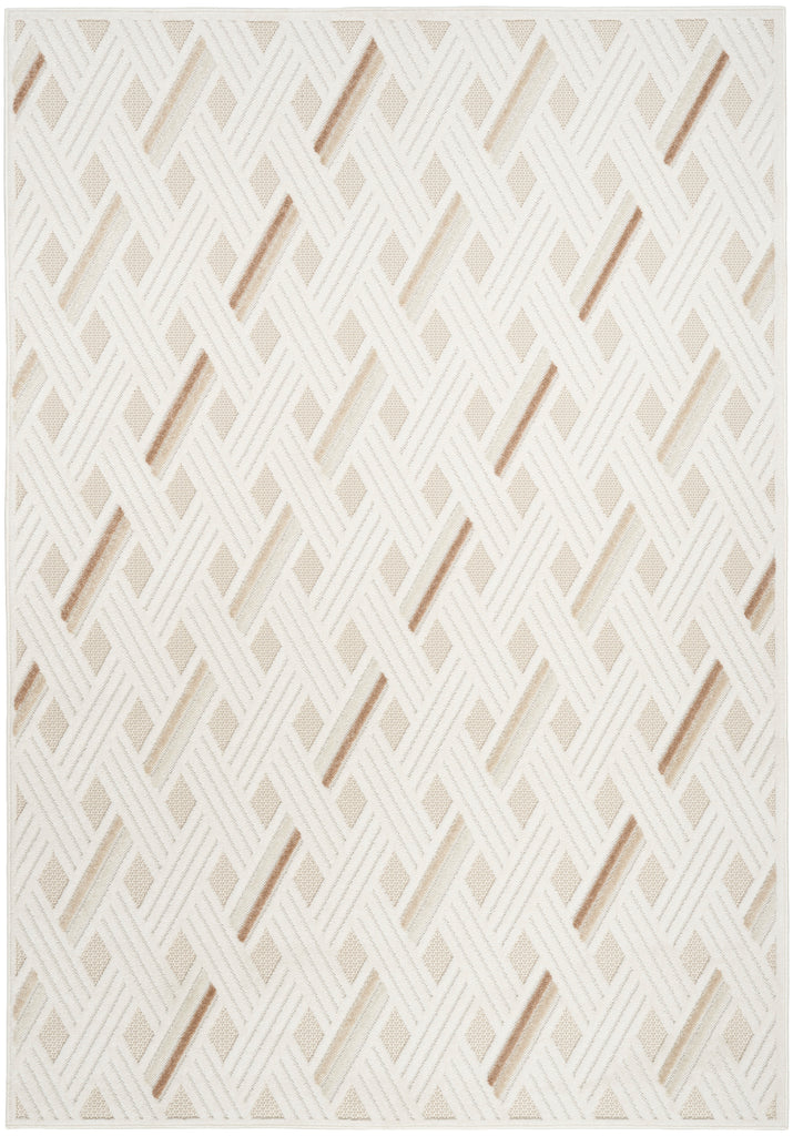 nourison care free caf05 ivory beige rug