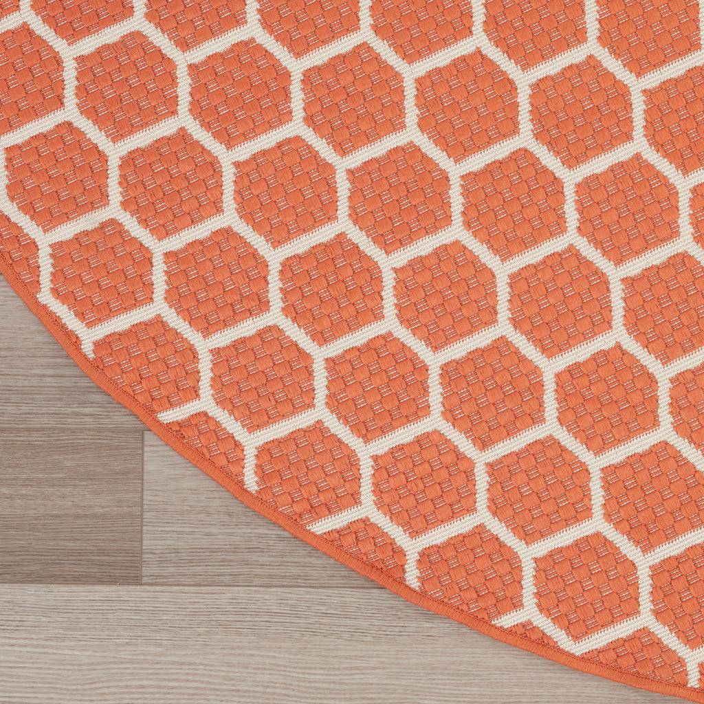nourison twist reversible tws01 coral rug