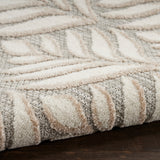nourison aloha alh35 ivory grey rug