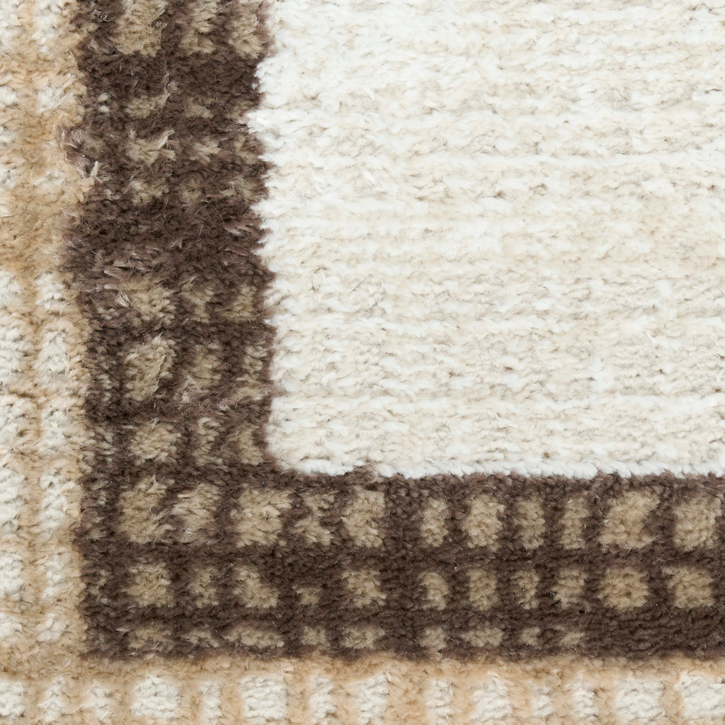 nourison dekor dek06 ivory brown rug