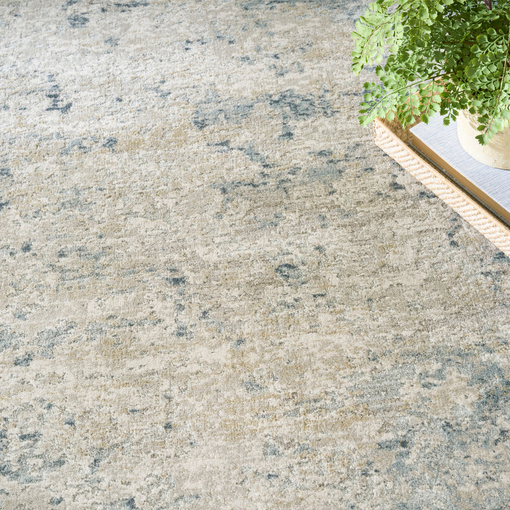 nourison envy evv01 blue silver rug