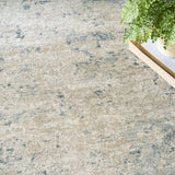 nourison envy evv01 blue silver rug