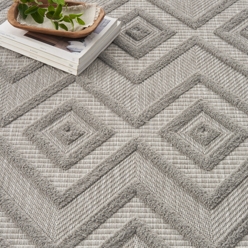 nourison versatile nrv01 silver grey rug
