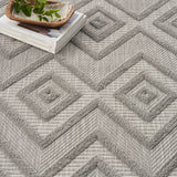 nourison versatile nrv01 silver grey rug