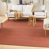 nourison washable essentials wae01 brick rug