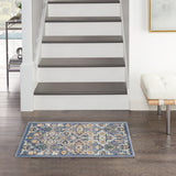nourison allur alr03 light blue rug
