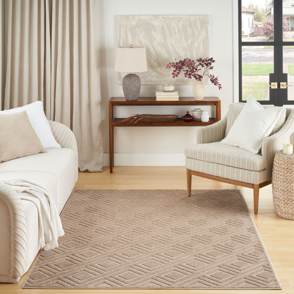 nourison care free caf03 brown rug