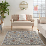 nourison allur alr03 grey rug