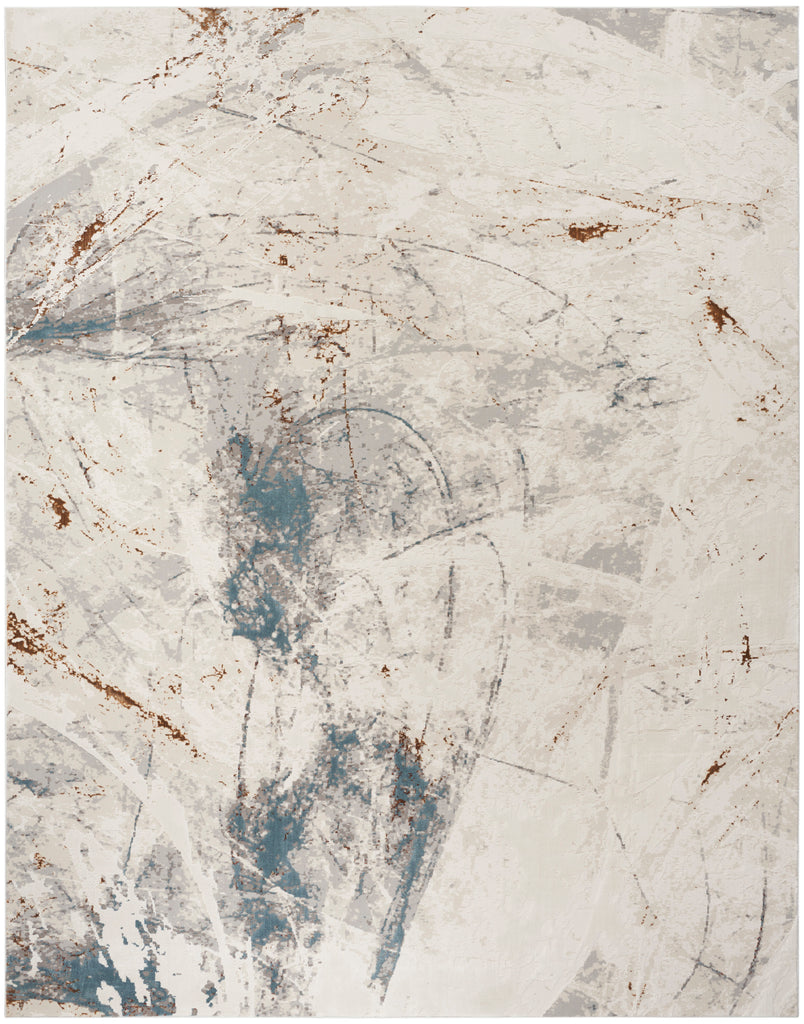 nourison desire dsr04 ivory grey blue rug
