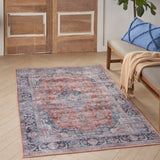 nourison grand washables grw01 blue multicolor rug