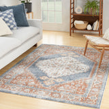 nourison astra machine washable asw11 denim multicolor rug
