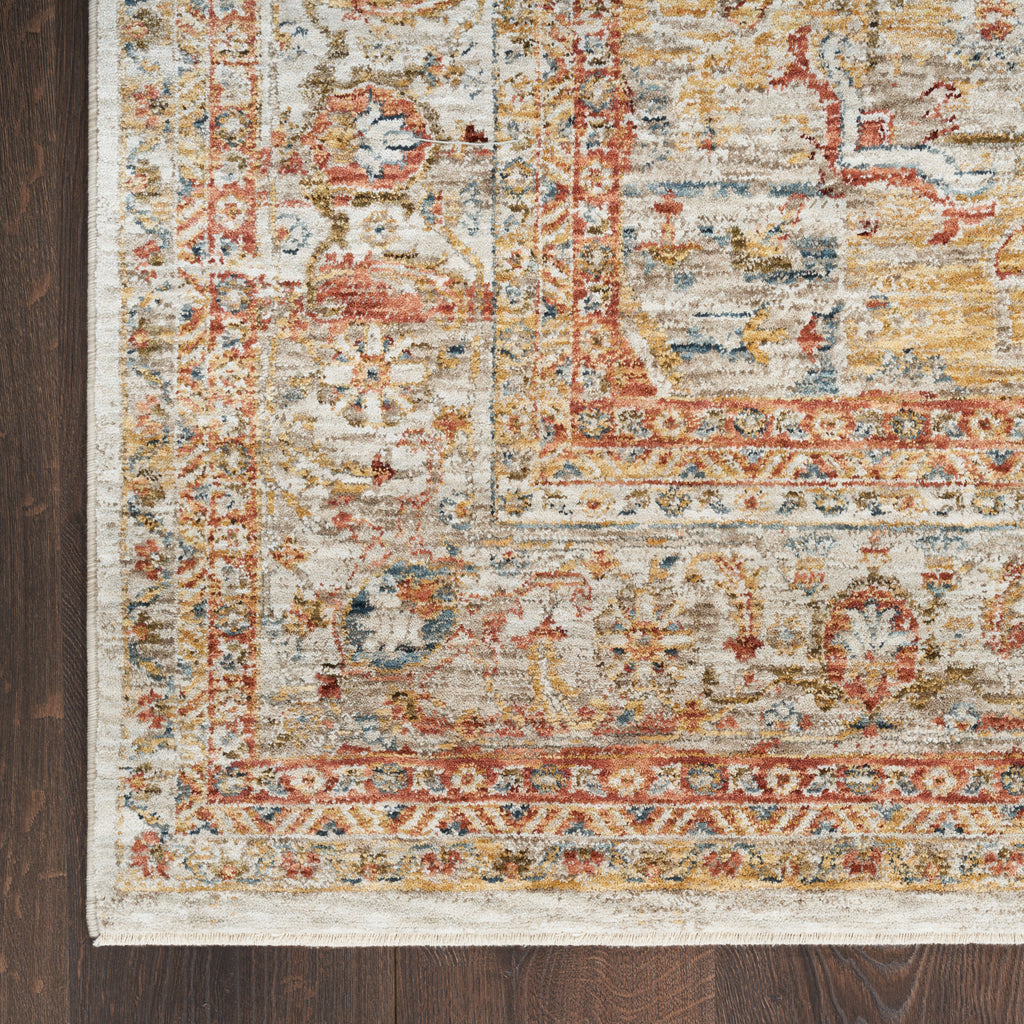 nourison sahar shr06 ivory rust rug