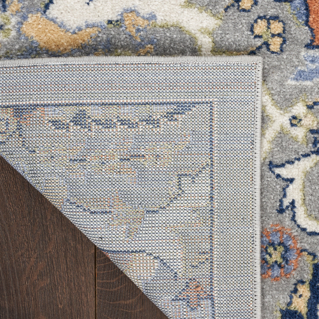 nourison allur alr03 grey rug
