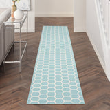 nourison twist reversible tws01 aqua rug