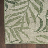 nourison garden oasis goa01 ivory green rug