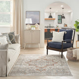 nourison astra machine washable asw12 grey multicolor rug