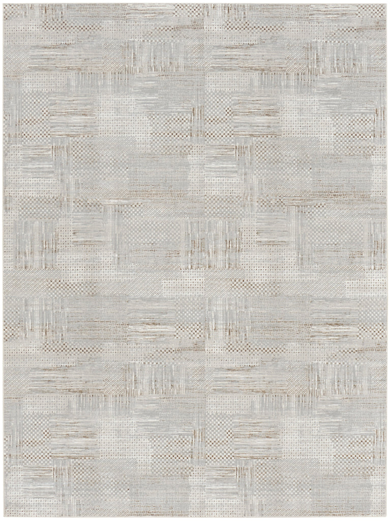 nourison glitz glz09 silver grey rug