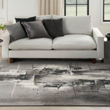 nourison twilight twi30 grey ivory black rug