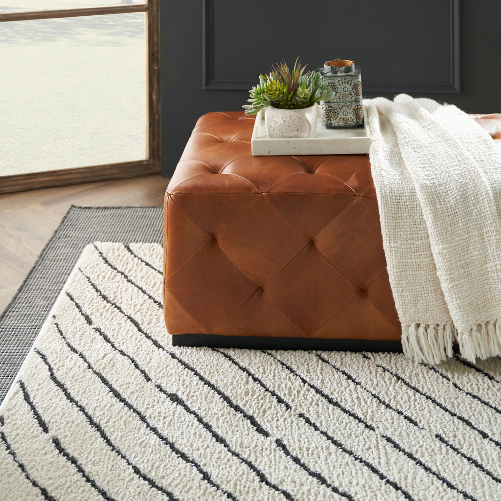 nourison modern comfort mnc01 ivory black rug