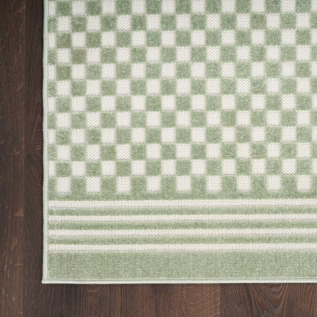 nourison care free caf02 green rug