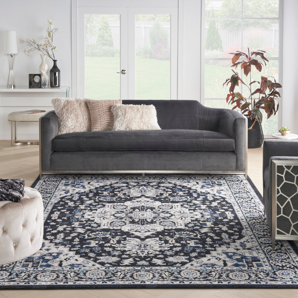 nourison passion psn33 black ivory rug