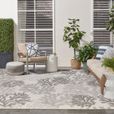 nourison garden oasis goa05 grey rug