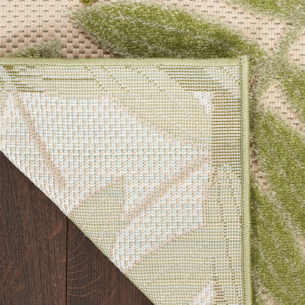 nourison aloha alh18 ivory green rug