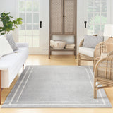 nourison nourison essentials nre02 grey ivory rug
