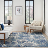 nourison grafix grf38 navy blue rug