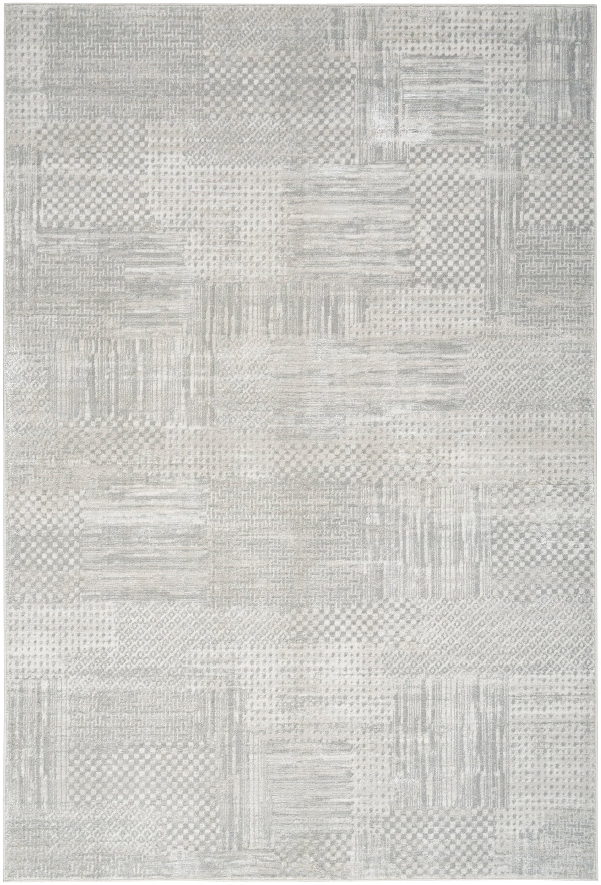 nourison glitz glz09 silver grey rug