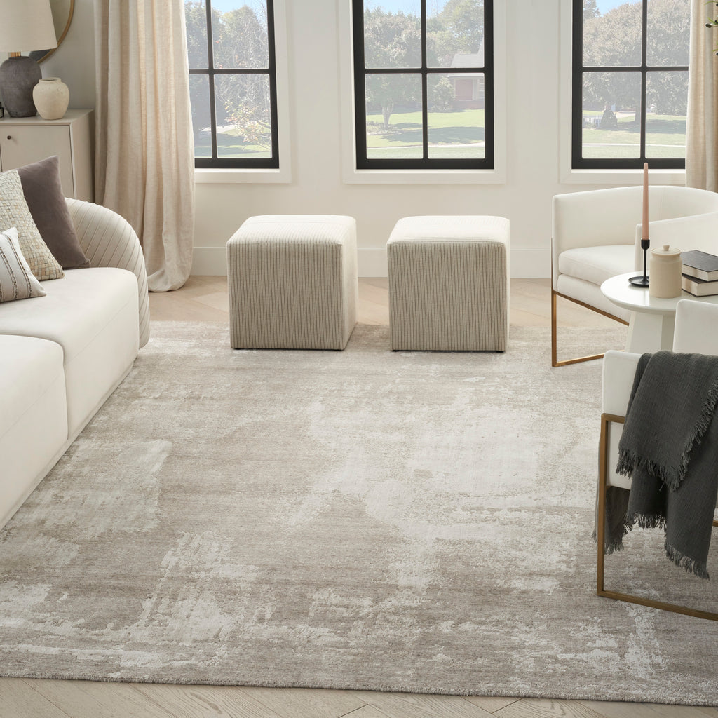 nourison harmony hay06 silver grey rug
