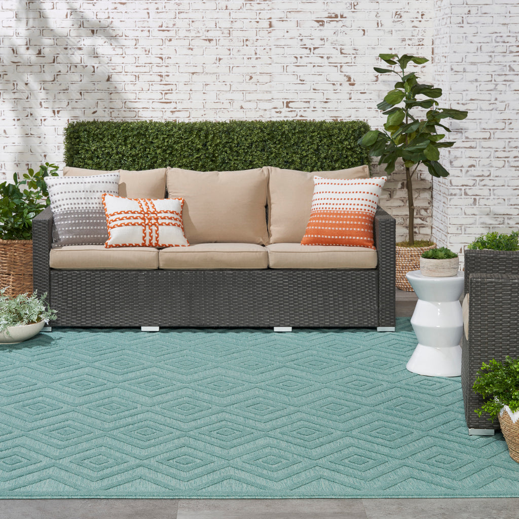 nourison versatile nrv01 aqua teal rug