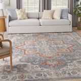 nourison astra machine washable asw12 denim multicolor rug