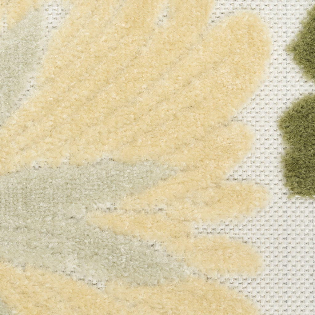 nourison aloha alh42 ivory green rug